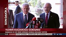 Başbakan Binali Yıldırım, CHP lideri Kemal Kılıçdaroğlu görüştü