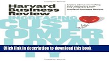 Books Harvard Business Review on Increasing Customer Loyalty Free Download