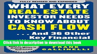 Ebook What Every Real Estate Investor Needs to Know About Cash Flow... And 36 Other Key Financial