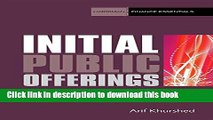 [Read PDF] Initial Public Offerings: The mechanics and performance of IPOs (Harriman Finance