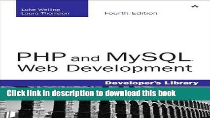 PDF  PHP and MySQL Web Development (4th Edition)  Free Books