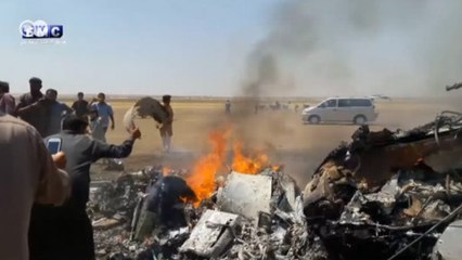 Suriye'de Rus helikopteri düşürüldü