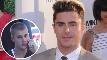 Zac Efron reçoit des conseils de carrière de Justin Bieber