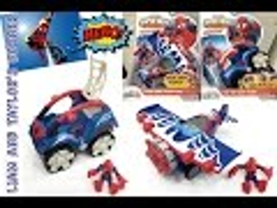 MARVEL Super Hero SPIDER-MAN Stunt Wing Plane and Flip Out Buggy | Unboxing | LTC