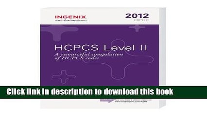 HCPCS 2012 Level II Expert (Compact) Free Ebook