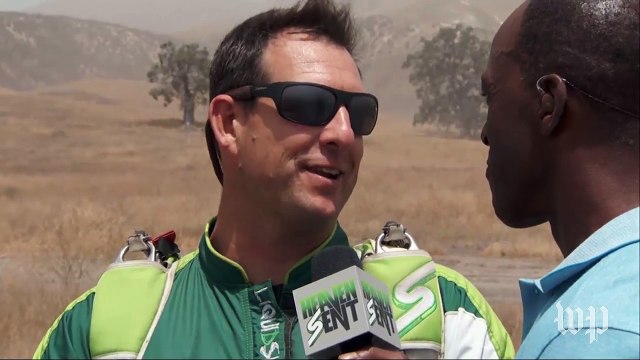 Watch this skydiver jump out of a plane without a parachute