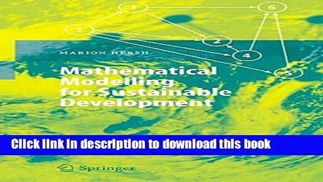 [Read PDF] Mathematical Modelling for Sustainable Development (Environmental Science and