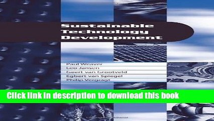 [Read PDF] Sustainable Technology Development Ebook Online