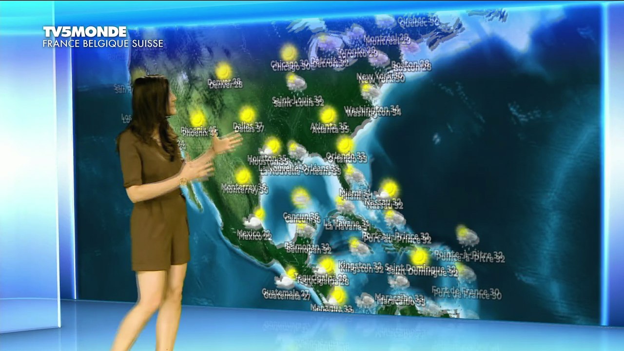 LA METEO du 2016 07 14 de DANIELA PREPELIUC sur TV5 MONDE