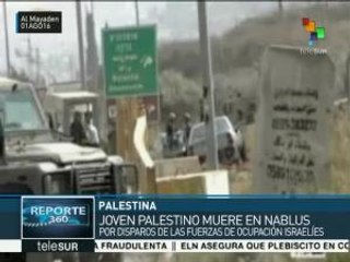 Joven palestino muere tras ser atacado por ejército israelí