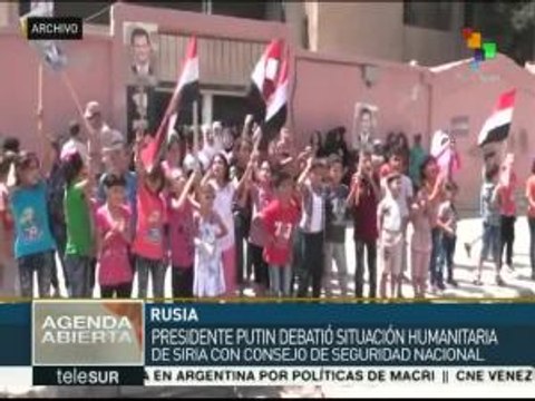 Pdte. de Rusia debate con su consejo de seguridad el conflicto sirio