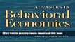 [Read PDF] Advances in Behavioral Economics (The Roundtable Series in Behavioral Economics) Ebook