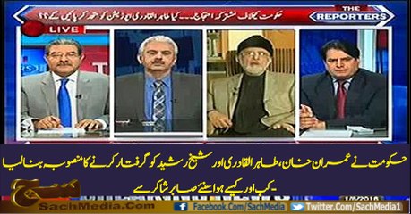 Descargar video: Nawaz govt. has decided to arrest Imran Khan, Tahir Qadri & Sheikh Rasheed after 17 August - Sabir Shakir