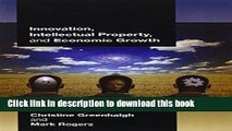 [Read PDF] Innovation, Intellectual Property, and Economic Growth Download Free