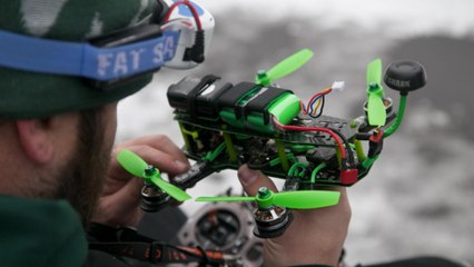 Winter Wasteland Drone Racing