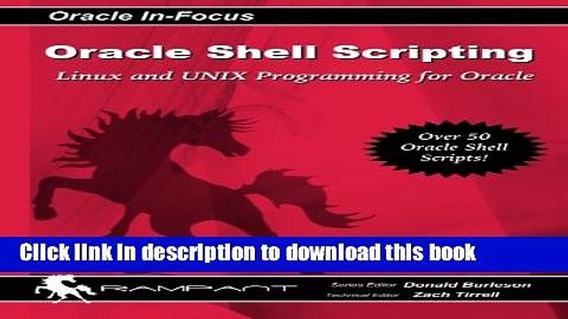 PDF Oracle Shell Scripting: Linux and UNIX Programming for Oracle (Oracle In-Focus series)