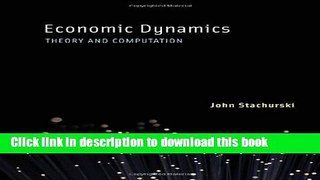 [Read PDF] Economic Dynamics: Theory and Computation (MIT Press) Ebook Free