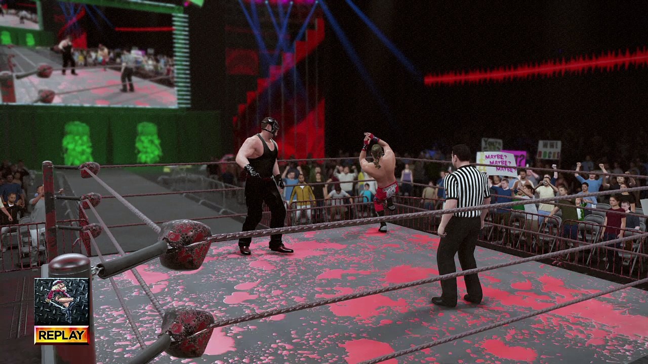 WWE 2K16 HBK shawn michaels v kane highlights