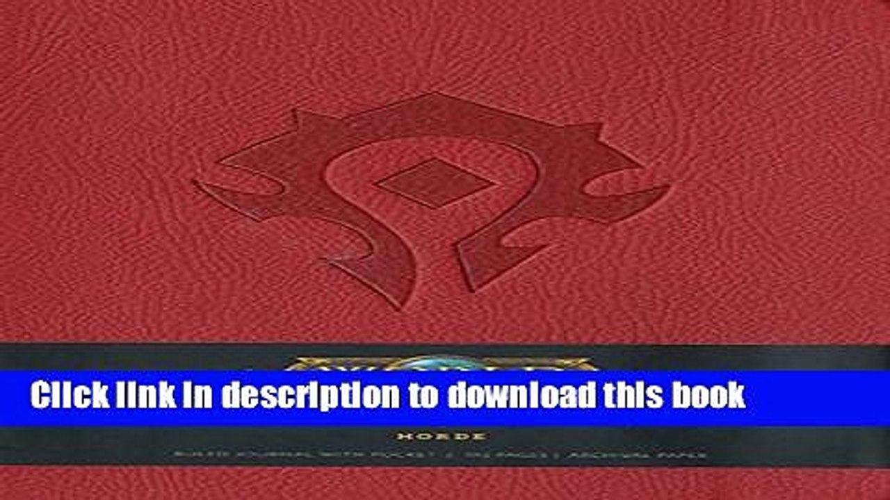 PDF  World of Warcraft Horde Hardcover Blank Jo...