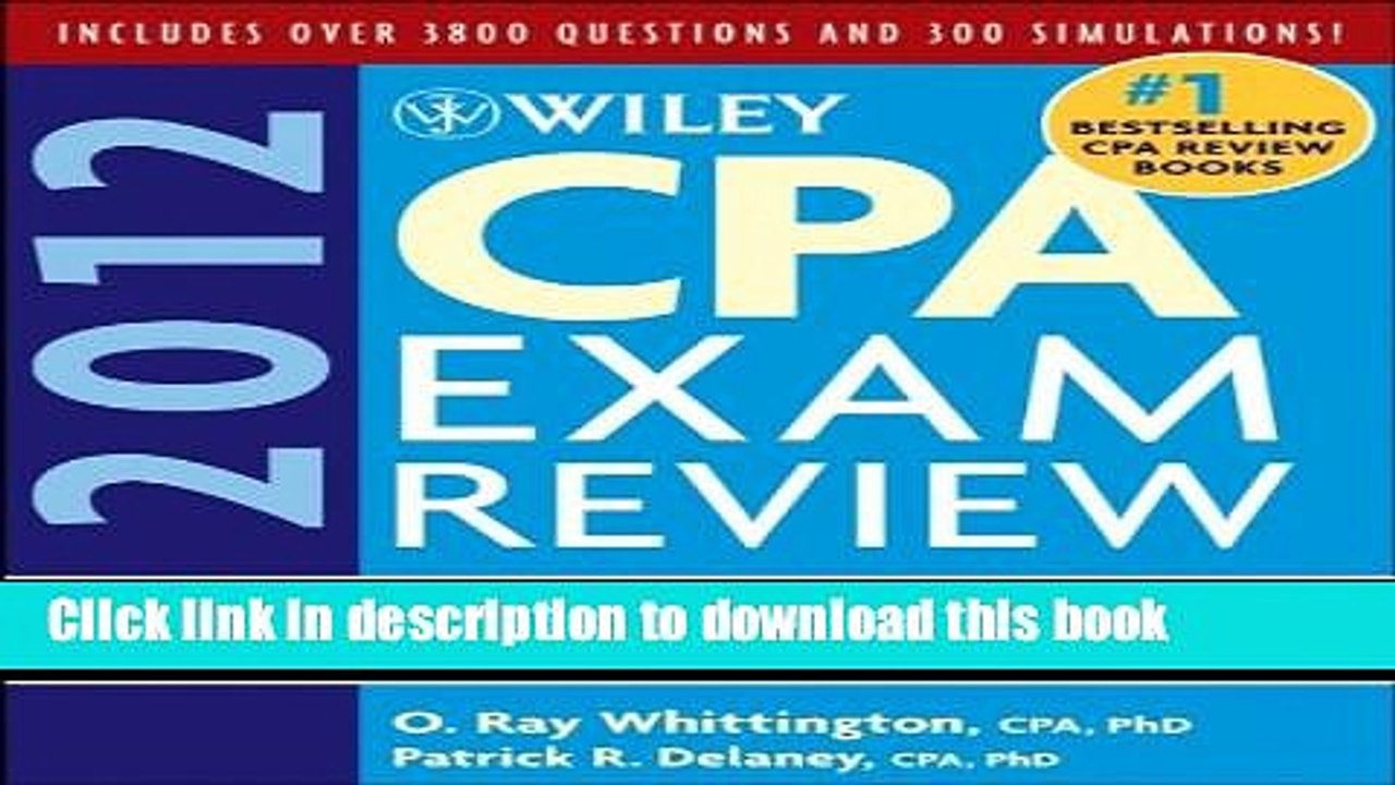 [Read PDF] Wiley CPA Exam Review 2012, 4-Volume Set (Wiley CPA Examination Review (4v.)) Ebook Free