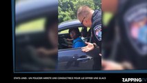 Etats-Unis : Un policier arrête une conductrice pour lui offrir une glace (Vidéo)