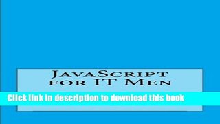 Books JavaScript for IT Men Full Download