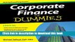 Ebook Corporate Finance For Dummies Full Online
