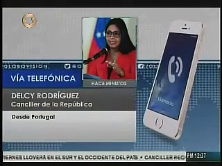 Vea lo que dijo Delcy Rodríguez en Portugal de la oposición