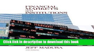 Books Financial Markets and Institutions (with Stock Trak Coupon) Full Online