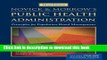 Novick     Morrow s Public Health Administration: Principles for Population-Based Management PDF