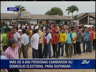 Cambio de domicilio electoral en zonas afectadas por terremoto