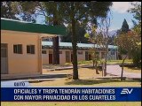 Gobierno remodelará habitaciones militares