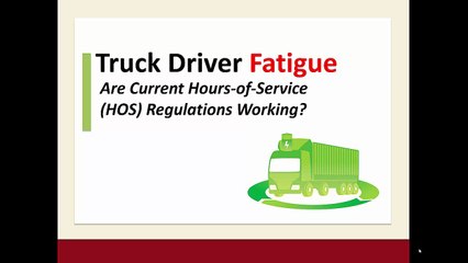 Truck Driver Sleep Laws: HOS Regulations Working?