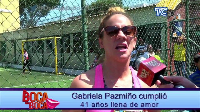 Gabriela Pazmiño cumplió 41 años llena de amor