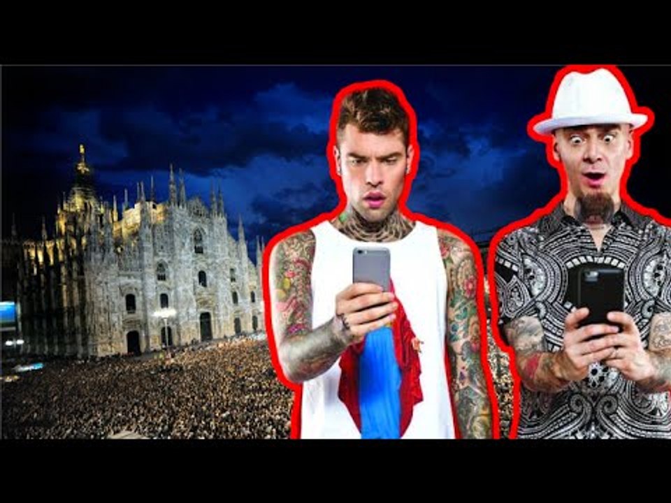 J-AX & Fedez provano Vorrei ma non posto al concerto in Piazza Duomo a Milano