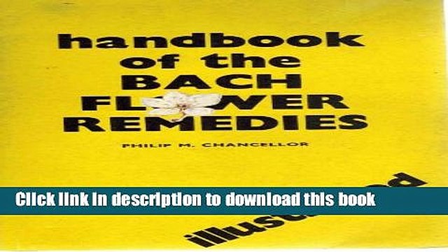 [PDF] Handbook on the Bach Flower Remedies Download Full Ebook