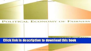Books Political Economy of Fairness (MIT Press) Free Online