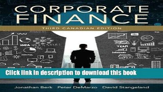 Books Corporate Finance, Third Canadian Edition Plus NEW MyFinanceLab with Pearson eText -- Access