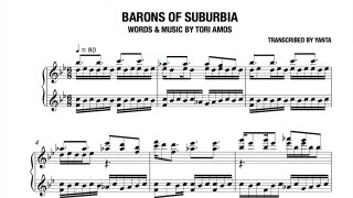 05. Barons of Suburbia (instrumental  sheet music) - Tori Amos