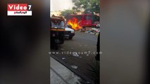 حرق القمامة فى إمبابة ومخاوف من احتراق سيارات الأهالى