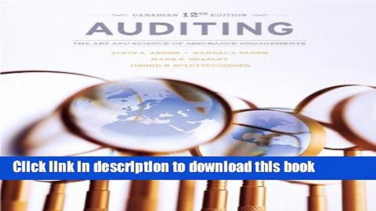[Read PDF] Auditing: The Art and Science of Assurance Engagements, Twelfth Canadian Edition (12th