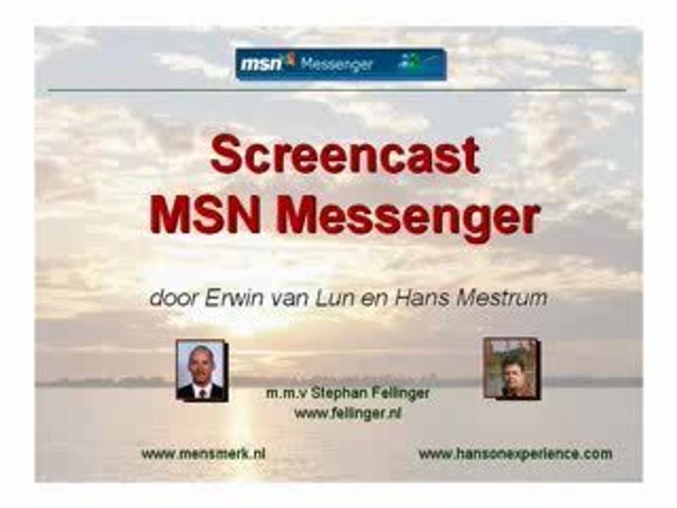 Screencast MSN Messenger
