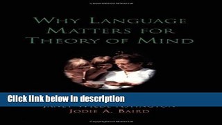 Books Why Language Matters for Theory of Mind Full Online