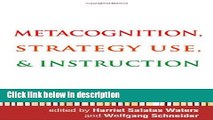 Ebook Metacognition, Strategy Use, and Instruction Free Online