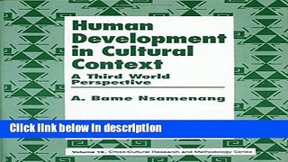Ebook Human Development in Cultural Context: A Third World Perspective (Cross Cultural Research