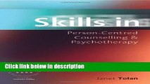 Ebook Skills in Person-Centred Counselling   Psychotherapy (Skills in Counselling   Psychotherapy