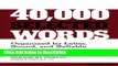 Ebook 40,000 Selected Words: Organized by Letter, Sound, and Syllable Free Online
