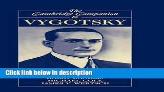 Ebook The Cambridge Companion to Vygotsky Free Online