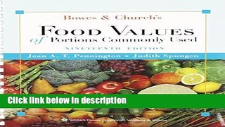 Ebook Bowes and Church s Food Values of Portions Commonly Used (Bowes   Church s Food Values of