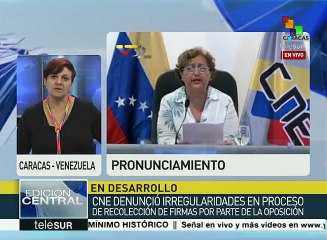 Díaz:Lo que PSUV solicita es invalidar a MUD para convocar revocatorio